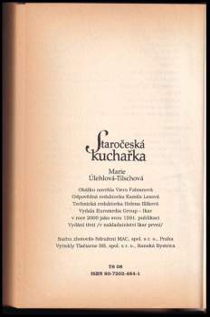 Marie Úlehlová-Tilschová: Staročeská kuchařka