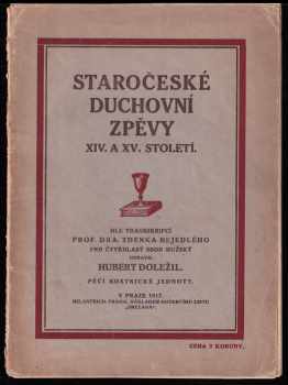 Staročeské duchovní zpěvy 14. a 15. století