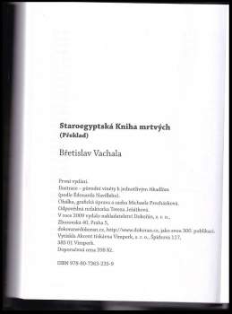 Staroegyptská Kniha mrtvých