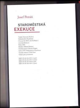 Josef Petráň: Staroměstská exekuce