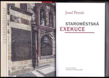 Josef Petráň: Staroměstská exekuce