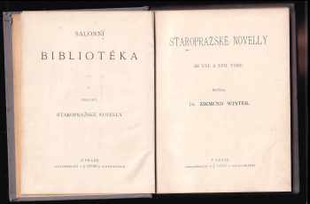 Zikmund Winter: Staropražské novelly ze XVI. a XVII. věku