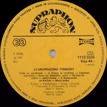 Various: Staropražské Písničky
