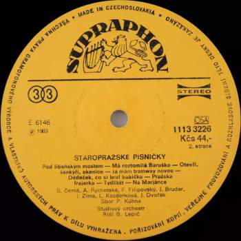 Various: Staropražské Písničky