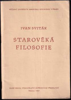 Ivan Sviták: Starověká filosofie
