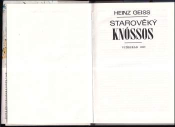 Heinz Geiß: Starověký Knóssos