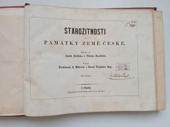 Ferdinand Břetislav Mikovec: Starožitnosti a Památky země České