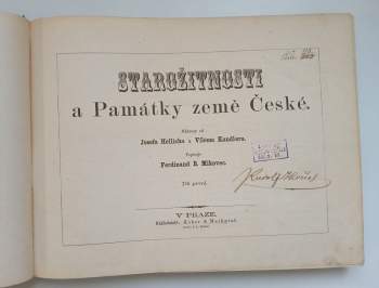 Ferdinand Břetislav Mikovec: Starožitnosti a Památky země České