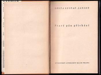 Gösta Gustaf-Janson: Starý pán přichází