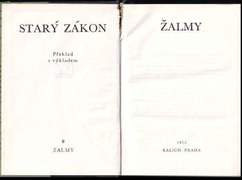 Josef Míchal: Starý zákon