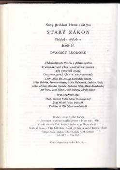 Starý zákon 14 - Dvanáct proroků
