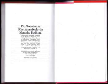 P. G Wodehouse: Šťastná mořeplavba Montyho Bodkina