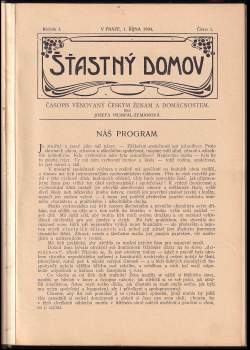 Josefa Humpal-Zemanová: Šťastný domov, KOMPLETNÍ ROČNÍK I.