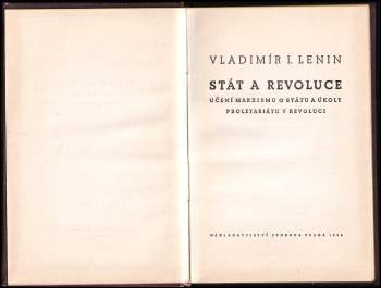 Vladimir Il'jič Lenin: Stát a revoluce