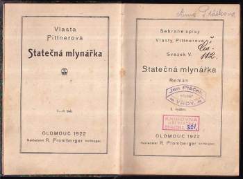 Vlasta Pittnerová: Statečná mlynářka