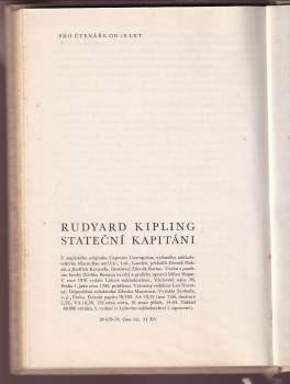 Rudyard Kipling: Stateční kapitáni