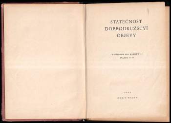 Ad. W Krüger: Statečnost, dobrodružství, objevy
