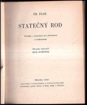 František Flos: Statečný rod