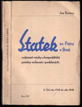 Jan Tenora: Statek sv. Petra v Brně