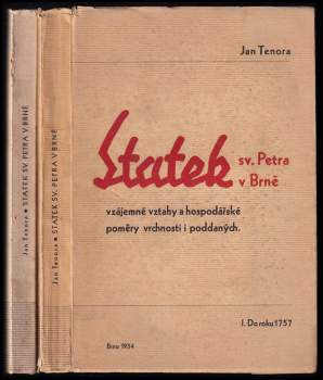 Jan Tenora: Statek sv. Petra v Brně