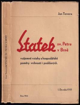 Jan Tenora: Statek sv. Petra v Brně