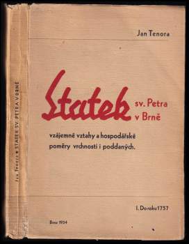 Jan Tenora: Statek sv. Petra v Brně