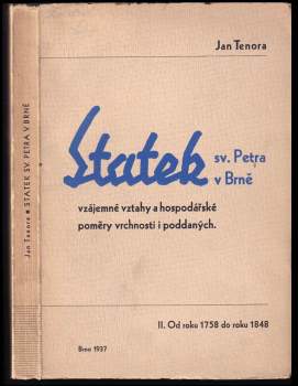 Jan Tenora: Statek sv. Petra v Brně