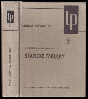 Jiří Hořejší: Statické tabulky