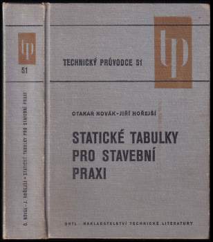 Jiří Hořejší: Statické tabulky pro stavební praxi