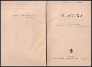 Václav Dašek: Statika I