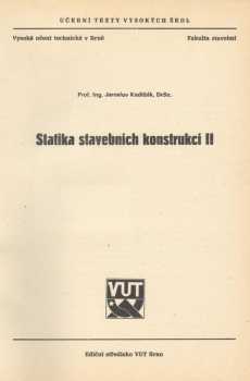 Statika stavebních konstrukcí II