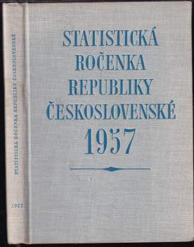 Statistická ročenka Republiky československé 1957