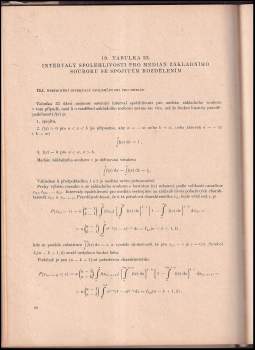 Jaroslav Janko: Statistické tabulky