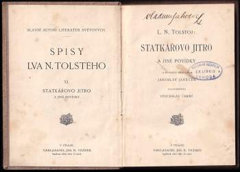 Lev Nikolajevič Tolstoj: Statkářovo jitro a jiné povídky