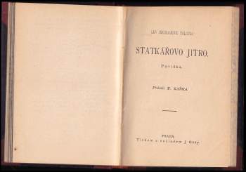 Lev Nikolajevič Tolstoj: Statkářovo jitro