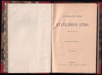 Lev Nikolajevič Tolstoj: Vláda tmy, čili, Jen drápek uváz', a ztracen je celý ptáček