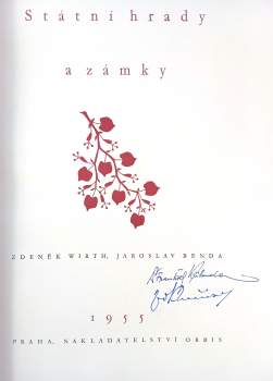 Zdeněk Wirth: Státní hrady a zámky