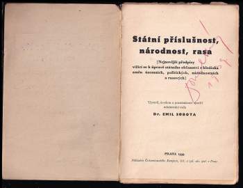 Státní příslušnost, národnost, rasa