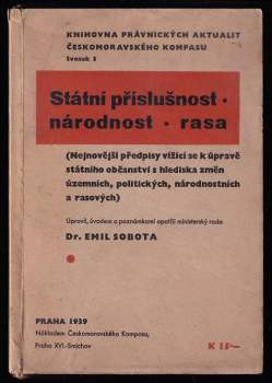 Státní příslušnost, národnost, rasa