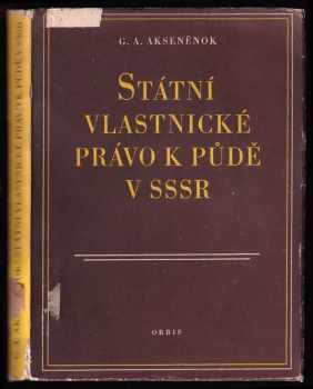 Státní vlastnické právo k půdě v SSSR