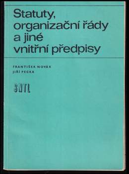 Statuty, organizační řády a jiné vniřní předpisy