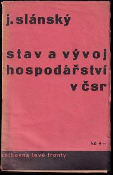 Stav a vývoj hospodářství v Československu