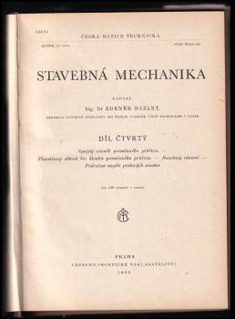 Zdeněk Bažant: Stavebná mechanika