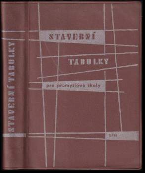 Stavební tabulky pro průmyslové školy stavební