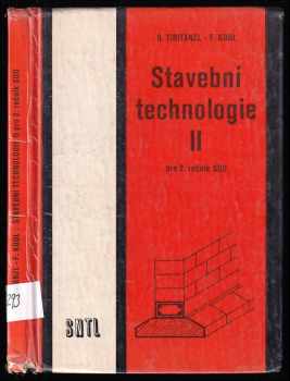 Stavební technologie II pro 2. ročník středních odborných učilišť