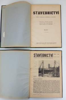 Rudolf Štechmiler: Stavebnictví - ročník I. - čísla 1 - 3 + ročník II. čísla 1 - 12 - KOMPLETNÍ ROČNÍK