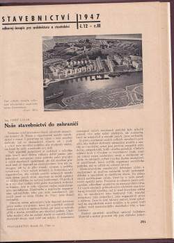 Rudolf Štechmiler: Stavebnictví  III.  KOMPLETNÍ ROČNÍK, čísla 1-12