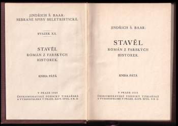 Jindřich Šimon Baar: Stavěl