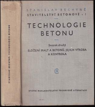 Stavitelství betonové I