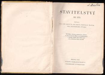 Josef Hraba: Stavitelství